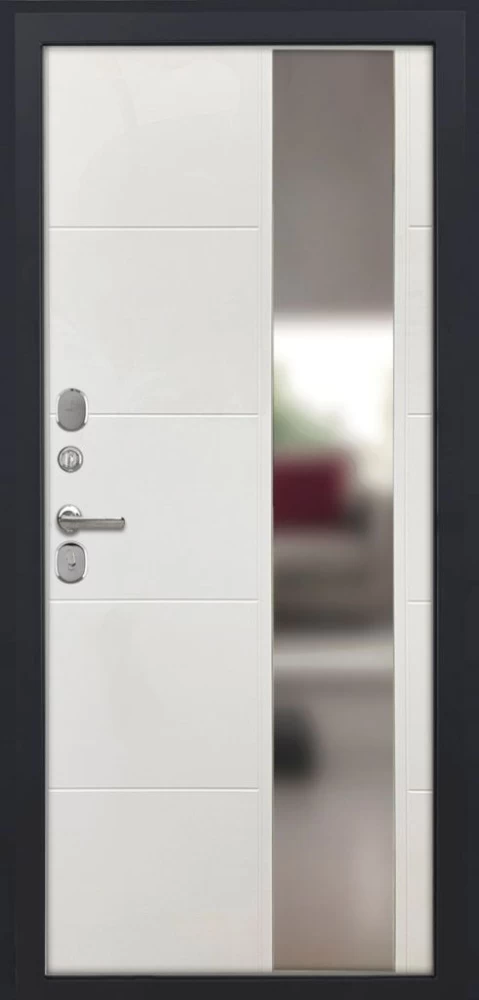 Входная дверь ДвериПРО Берген ФЛЗ-649 капучино (зеркало) DPRO196804 внутренняя сторона