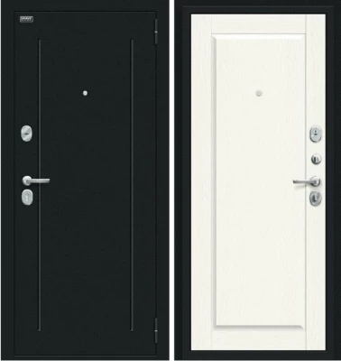 Дверь Браво Сьют Kale Букле черное White Wood