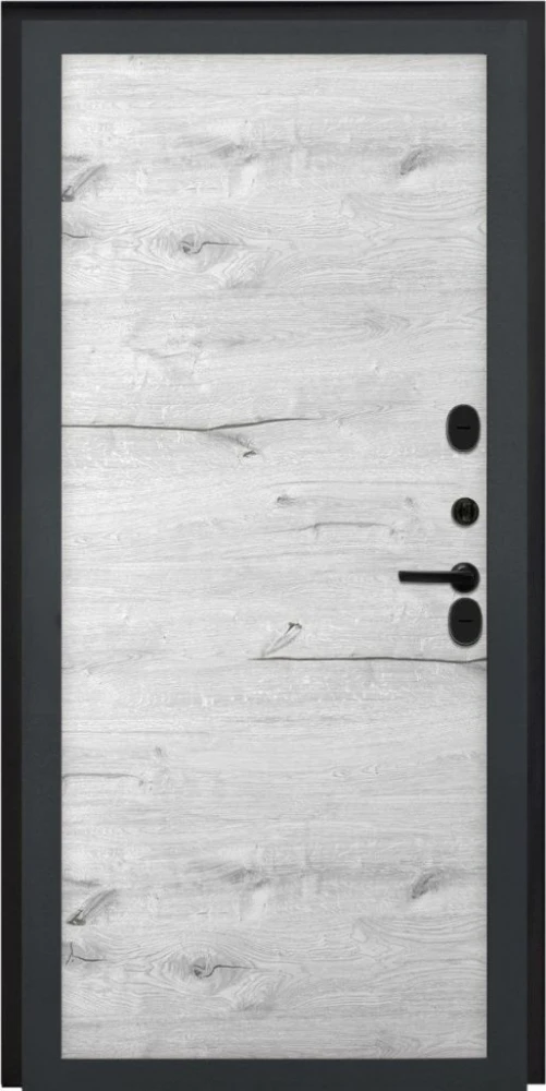 Входная дверь ДвериПРО Берген Без фрезеровки Дуб арктик горизонт DPRO198254 внутренняя сторона