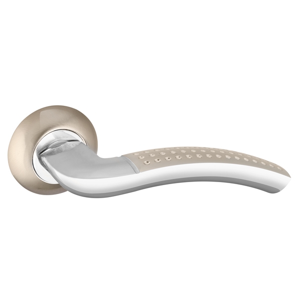 Фото Ручка раздельная R.TL54.LOGICA 180mm SN/CP-3 мат. никель/хром 8x180мм  M4(12х90х50)